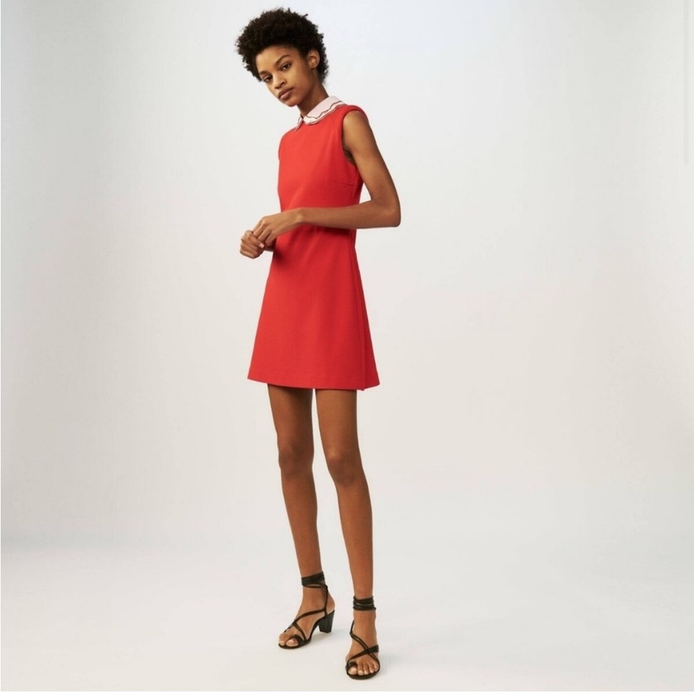 Maje Vibrant Red Mini Dress